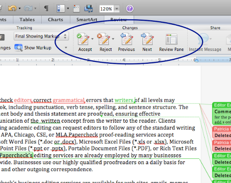 word for mac and word editor